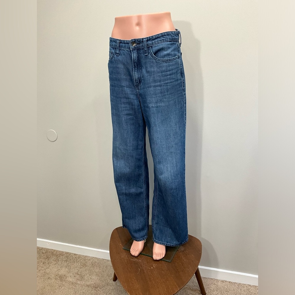 RAG & BONE Lori Mid Rise Wide Leg Jeans Blue Size 26 - Picture 8 of 11